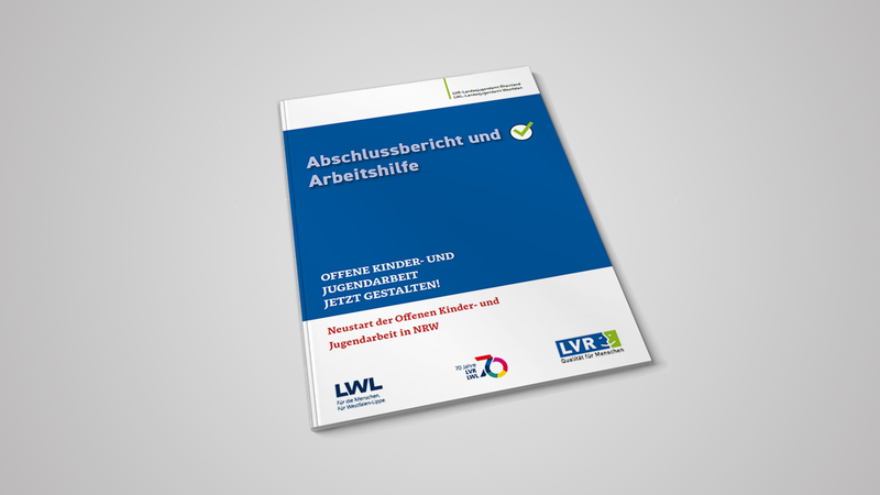 Titelseite der Arbeitshilfe zum Neustart der offenen Kinder- und Jugendhilfe in NRW.