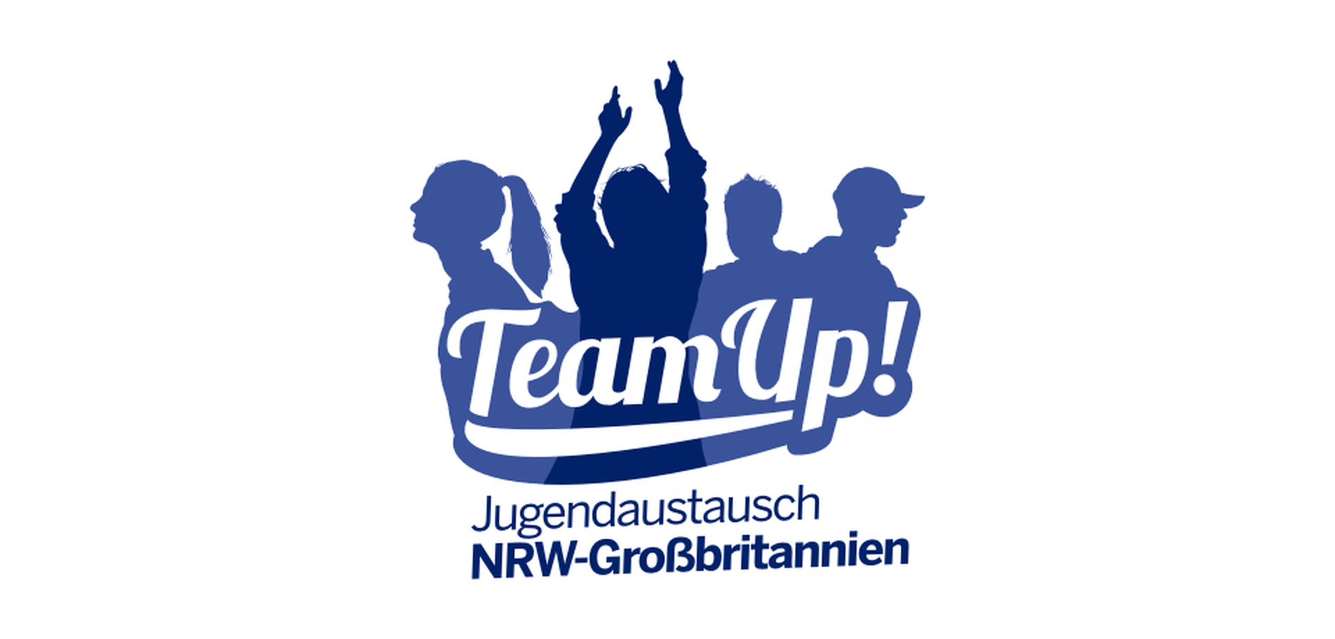 Logo des Jugendaustausches mit Silhouetten von jungen Menschen