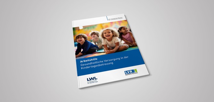 Umschlag der Veröffentlichung "Gesundheitliche Versorgung in der Kindertagesbetreuung"