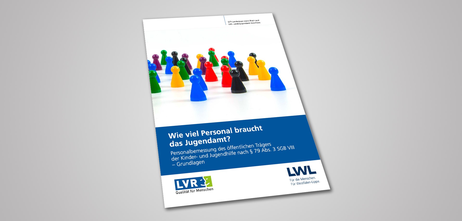 Umschlag der Veröffentlichung "Wieviel Personal braucht das Jugendamt? - Grundlagen zur Personalbemessung"
