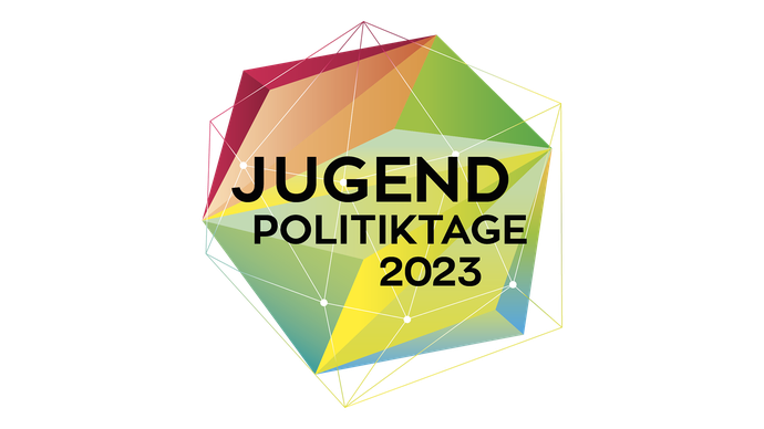 Buntes Logo der Jugendpolitiktage
