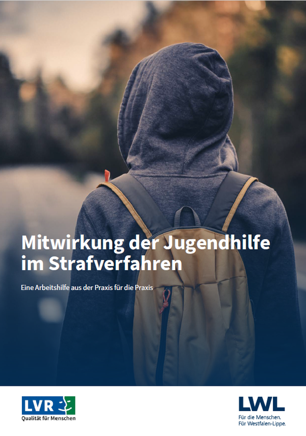 Cover Arbeitshilfe: Mitwirkung der Jugendhilfe im Strafverfahren