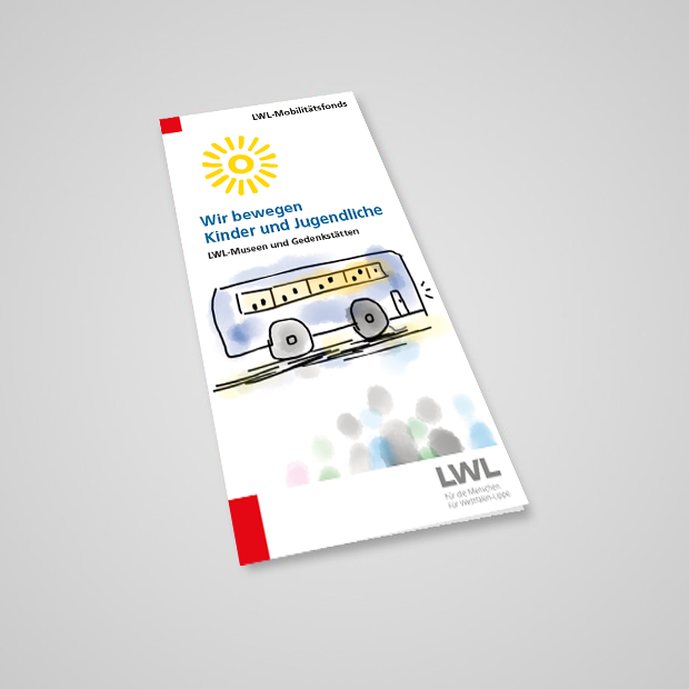 Titelseite des Faltblatts des LWL-Mobilitätfonds