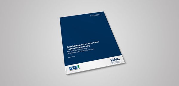 Deckblatt mit blauem Hintergrund zur Arbeitshilfe